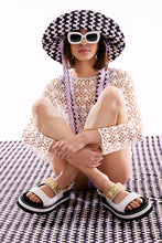 Load image into Gallery viewer, Sonic Adventure Sound Waves Print Reversible Bucket Hat
