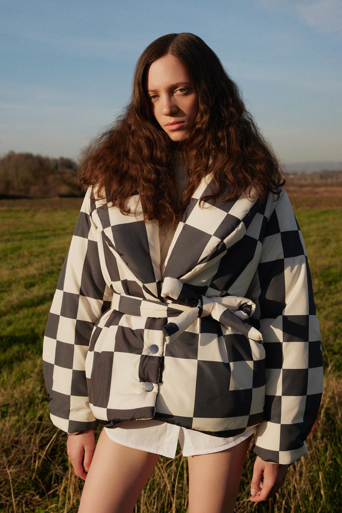 Cosmic Distortion Puffer Jacket