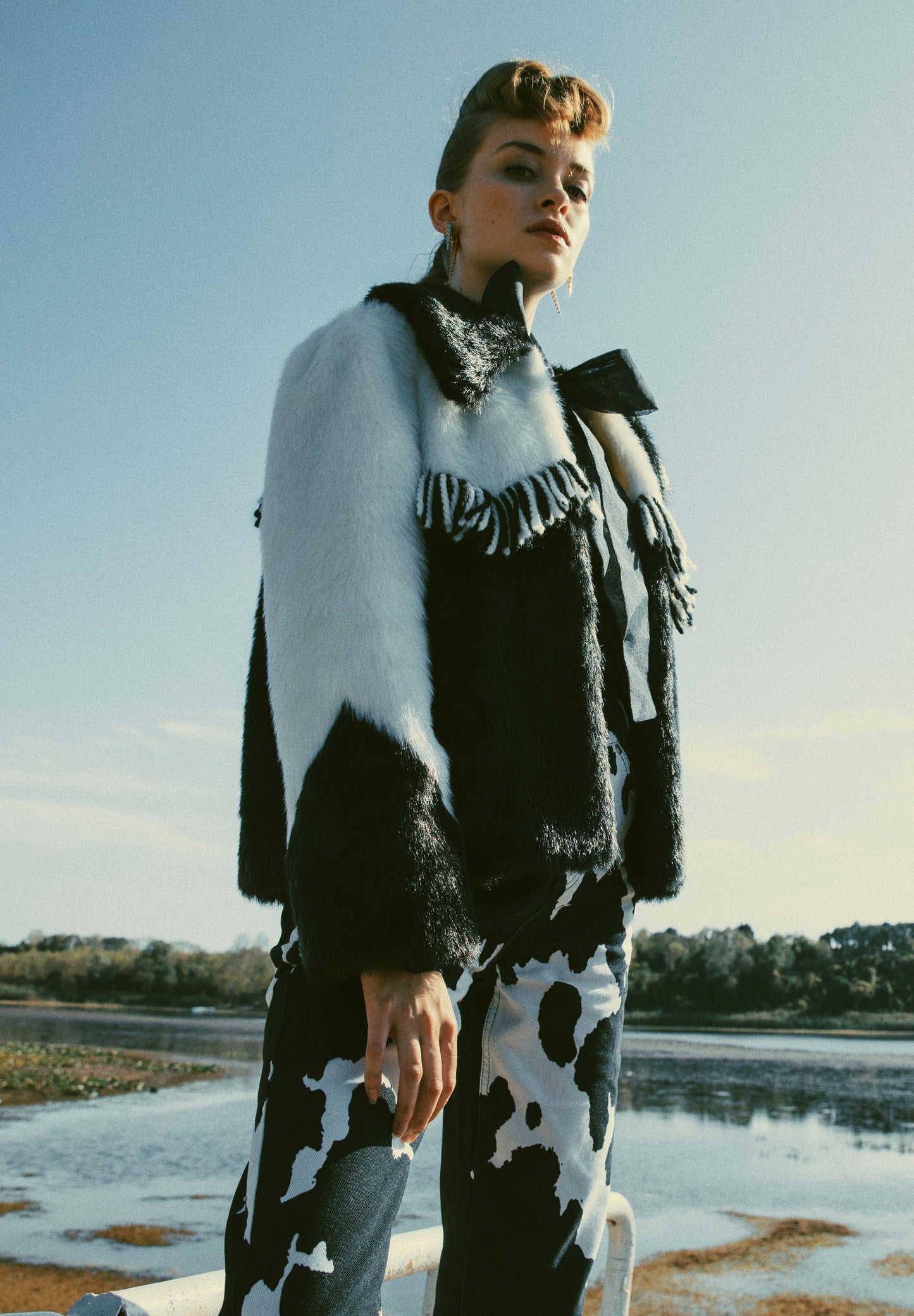 Arizona Jacket Black & Off White