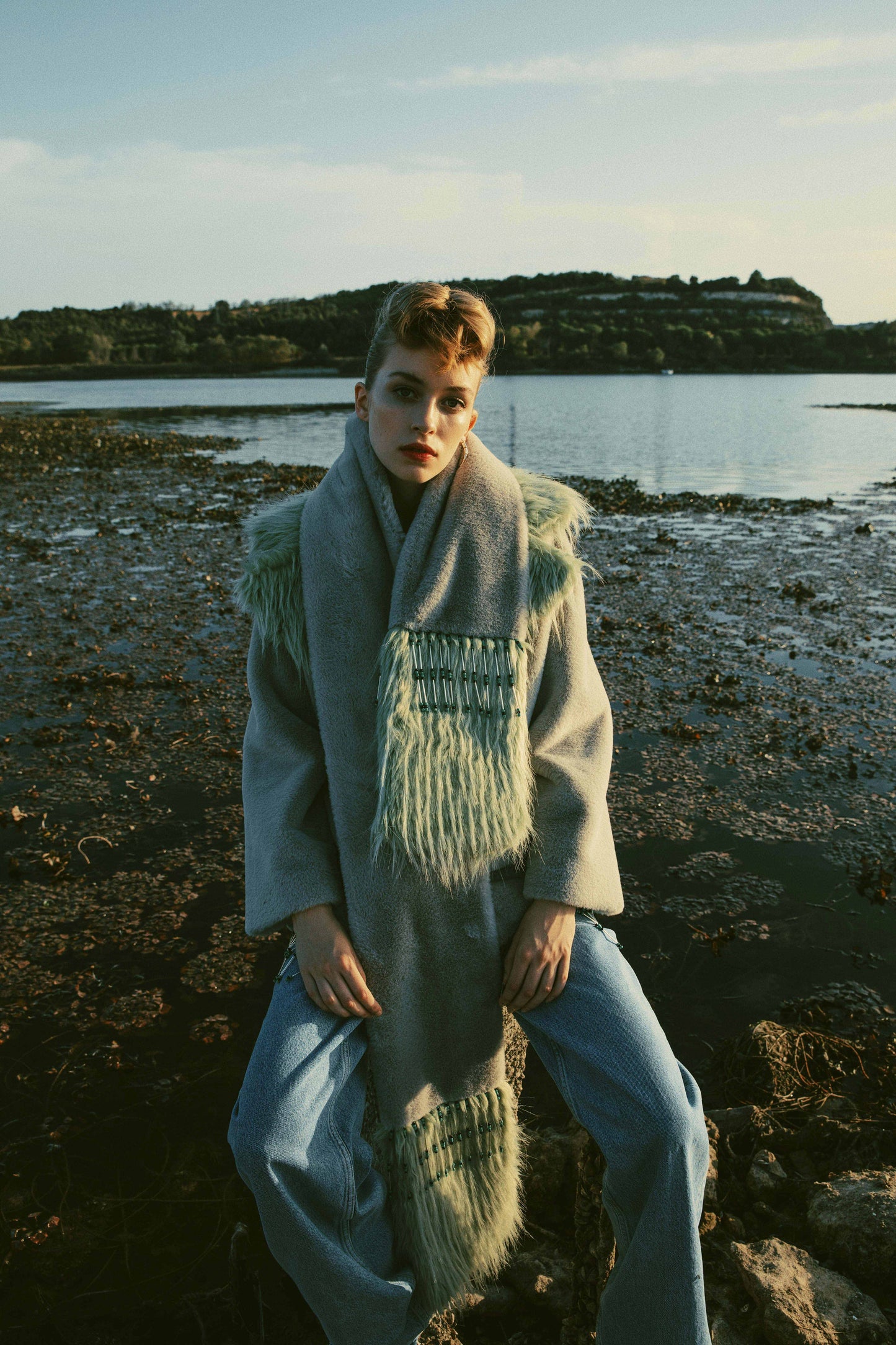 San Antonio Scarf Grey