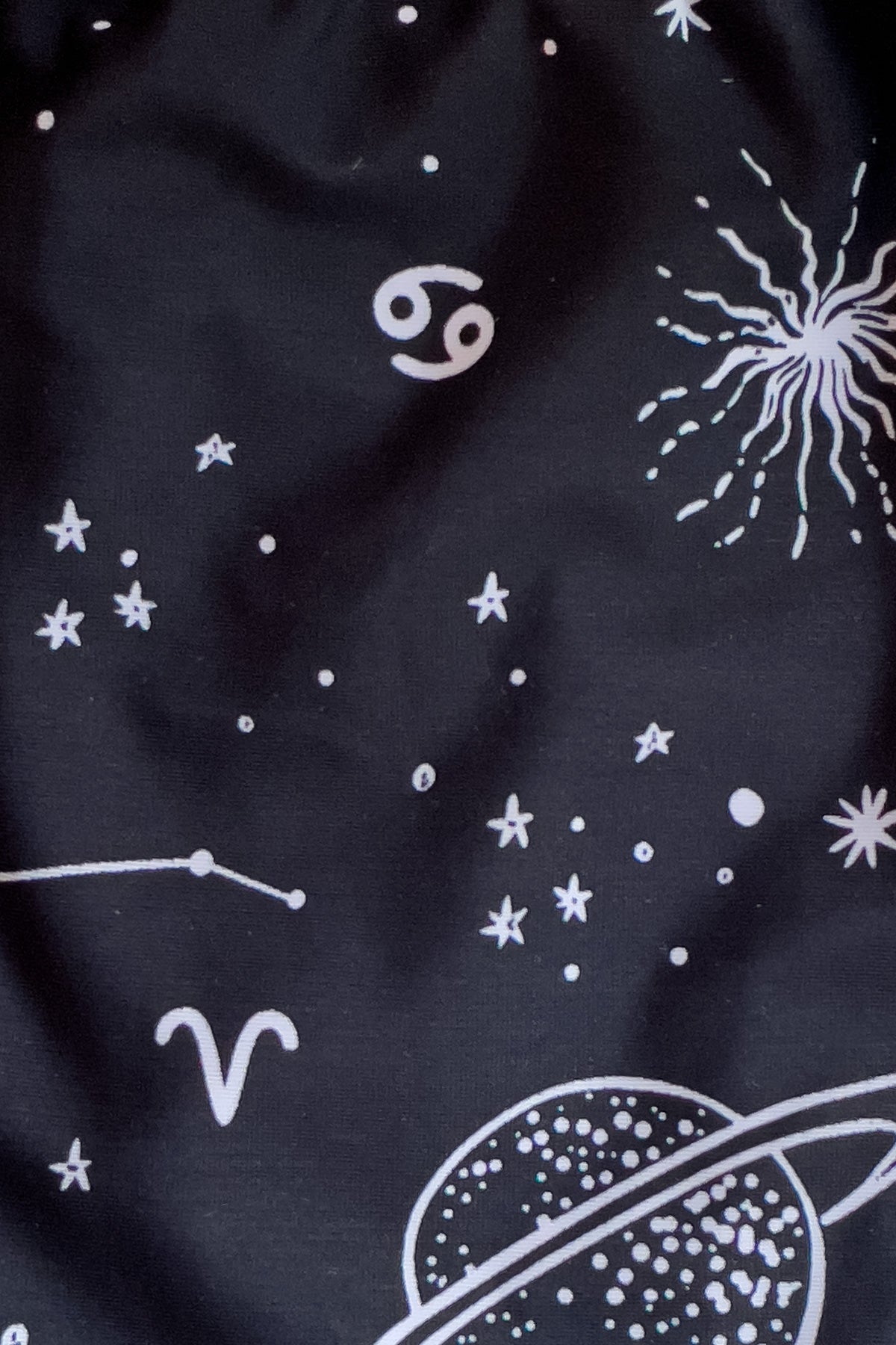 Space Babe Celestial and Zodiac Print Recycled Bikini Top