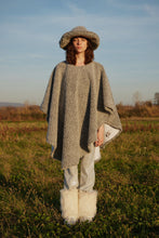 Load image into Gallery viewer, Cosmonaut Double Sided Faux Fur Poncho