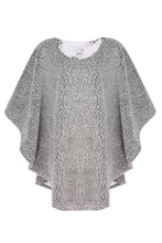 Load image into Gallery viewer, Cosmonaut Double Sided Faux Fur Poncho