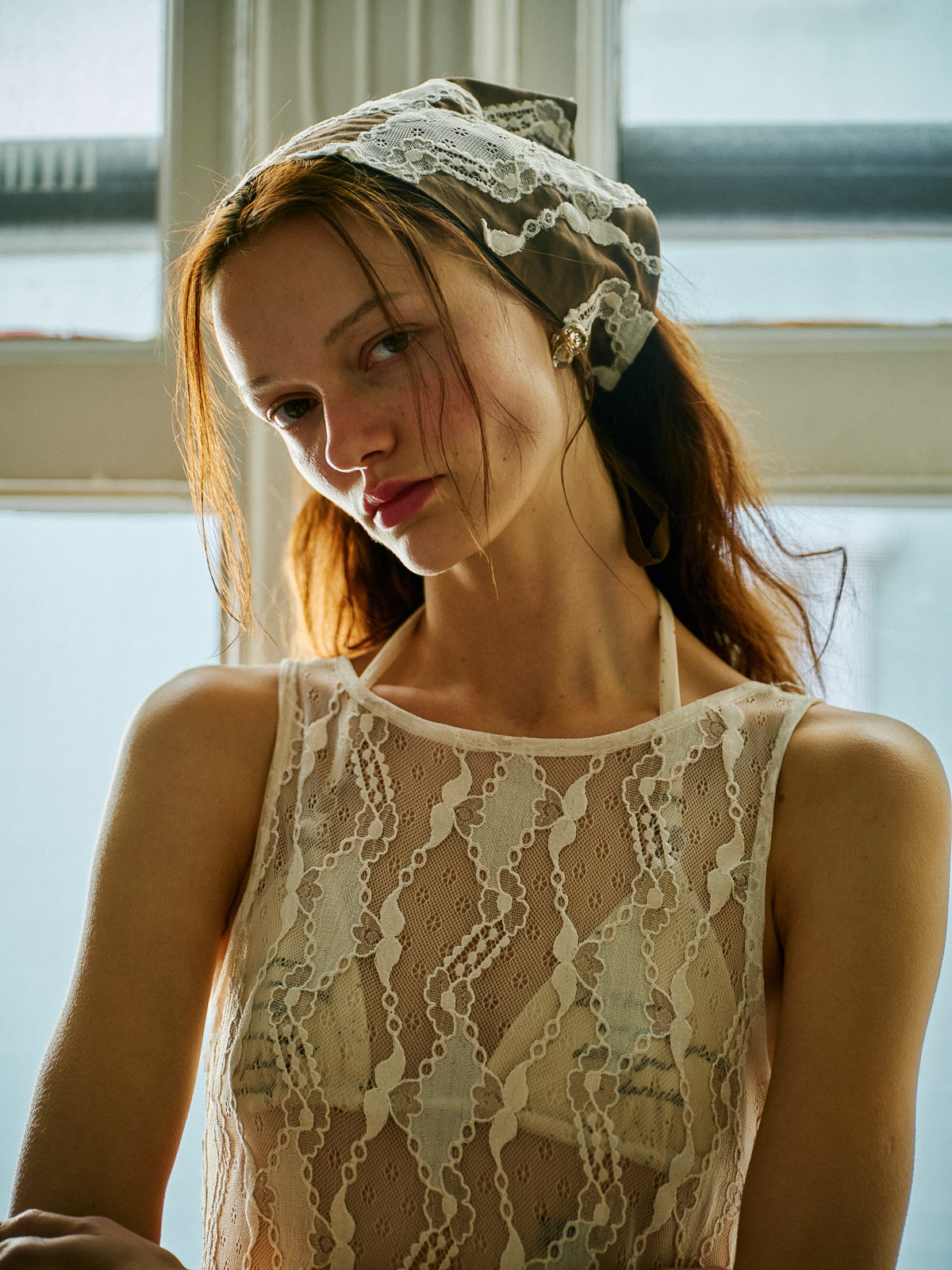 WAYT Dancer’s Spirit Bandana – dantel aplike detaylı, stilize kullanımıyla öne çıkan özel tasarım bandana.