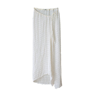 Dissonance Asymmetric Mesh Sarong Skirt