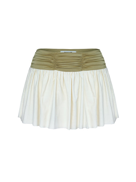 Entrechat Skirt – Ruched Cotton Voile Mini Skirt | WAYT – WAYT