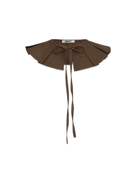 Melodrama Pleated Voile Collar