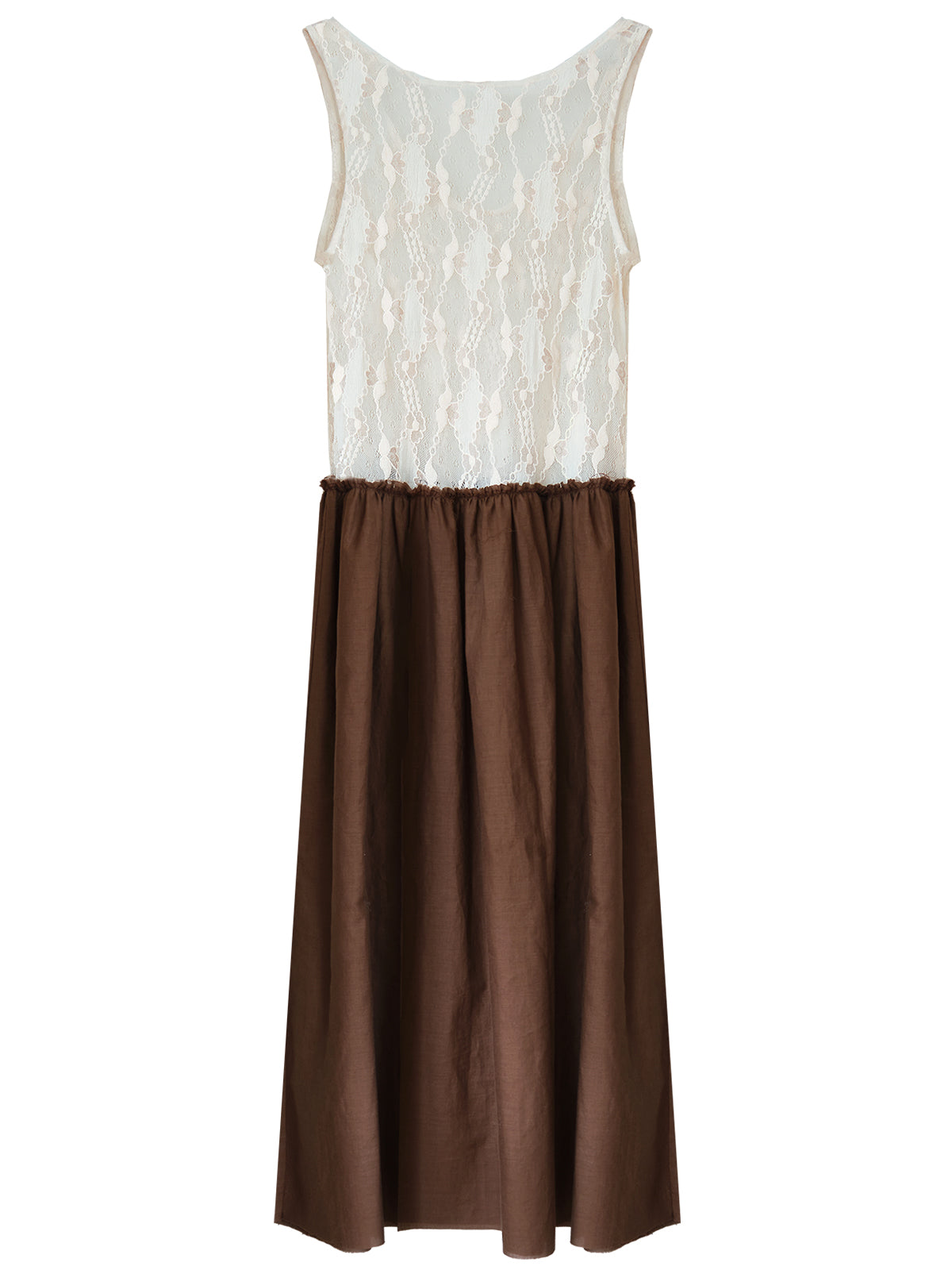 Principal Dancer elbise ön görünüş, dantel üst ve büzgülü vual etek formu, WAYT