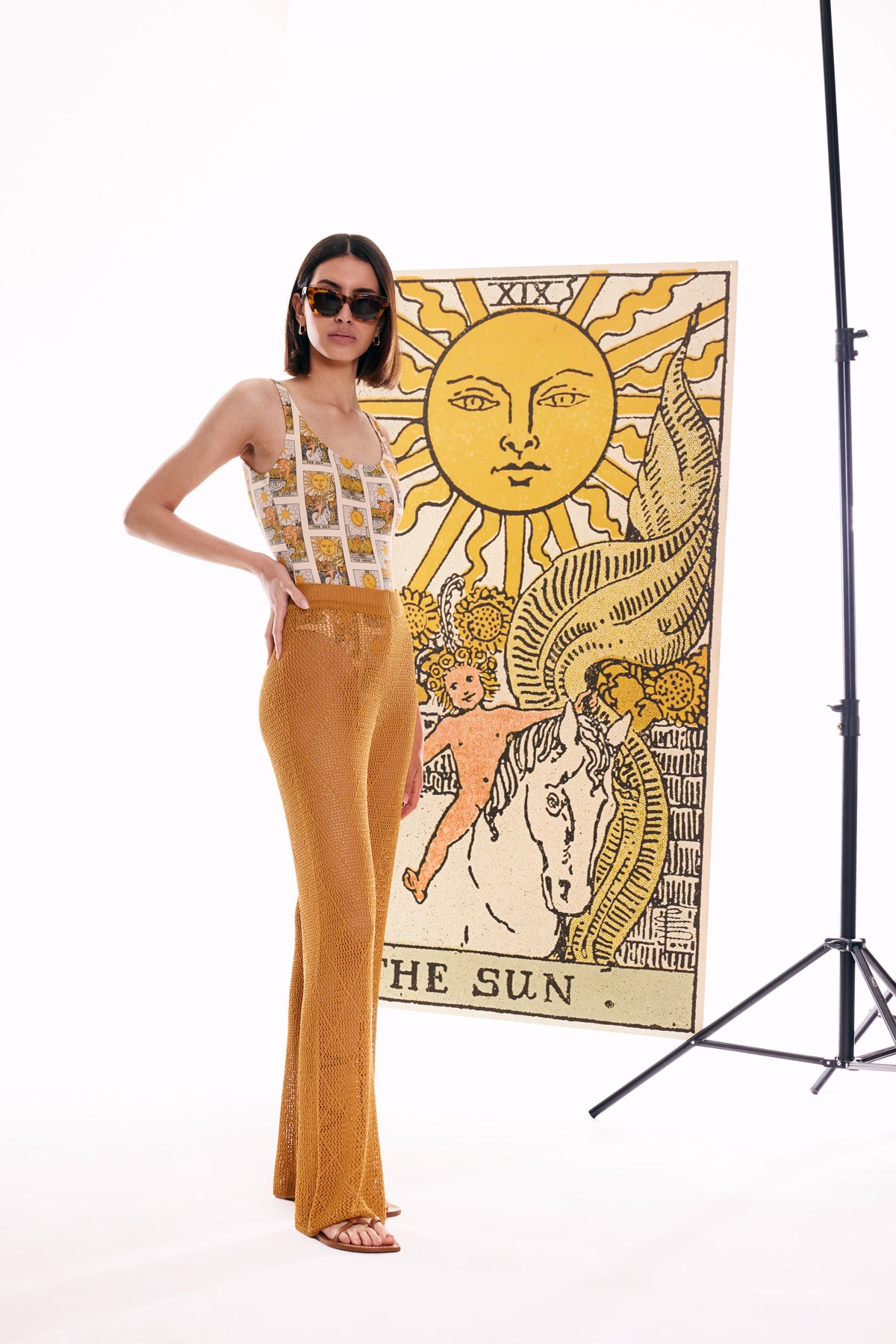 Tarot Print Recycled Swimsuit