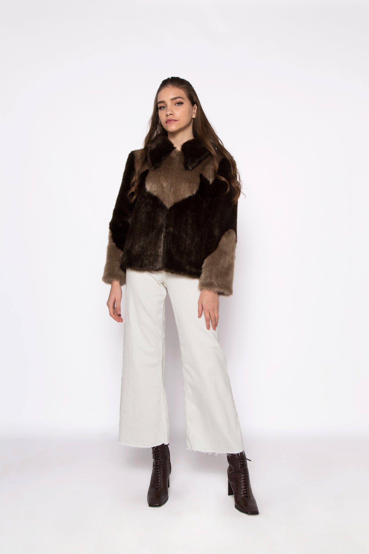 Arizona Jacket Brown & Taupe