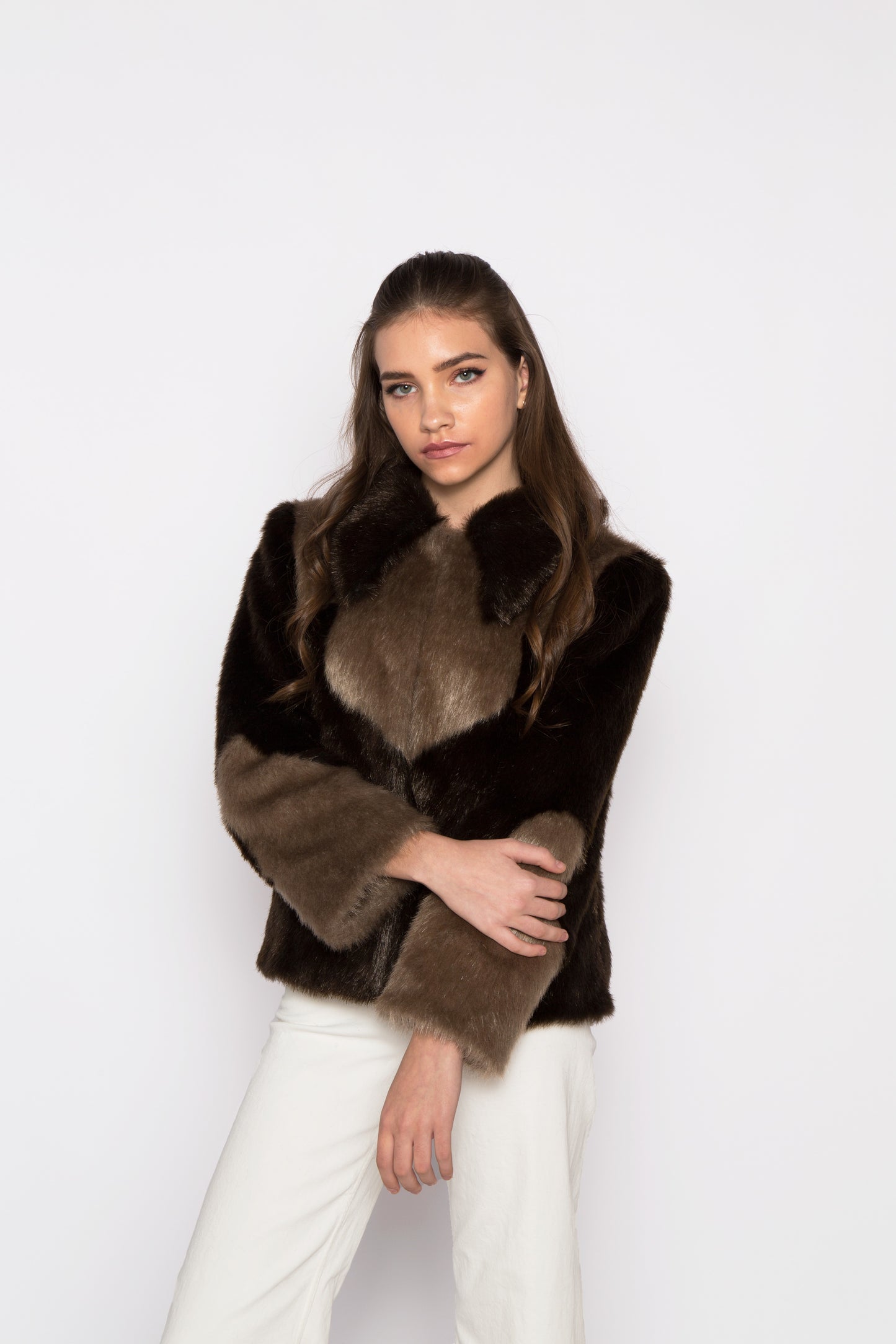 Arizona Jacket Brown & Taupe