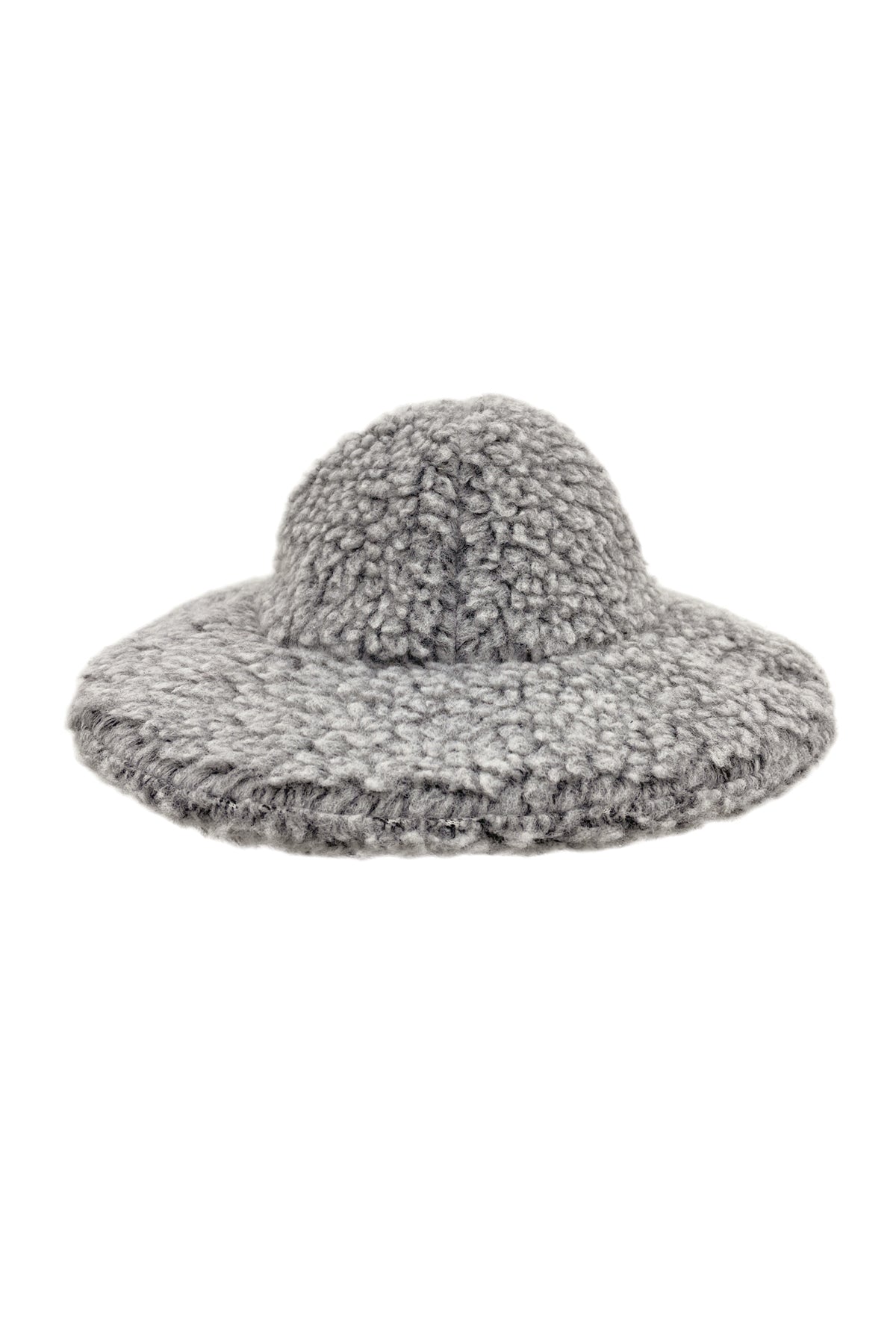 AWESOME NEEDS ➸ Fur lampshade hat grey AWESOME NEEDS