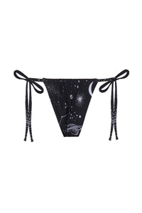 Space Babe Celestial and Zodiac Print Recycled Bikini Bottom