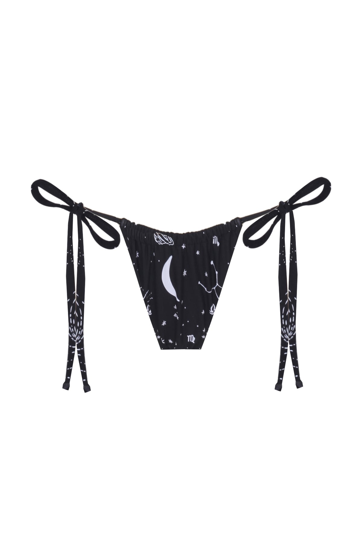 Space Babe Celestial and Zodiac Print Recycled Bikini Bottom