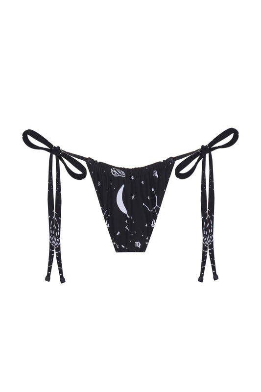 Space Babe Celestial and Zodiac Print Recycled Bikini Bottom